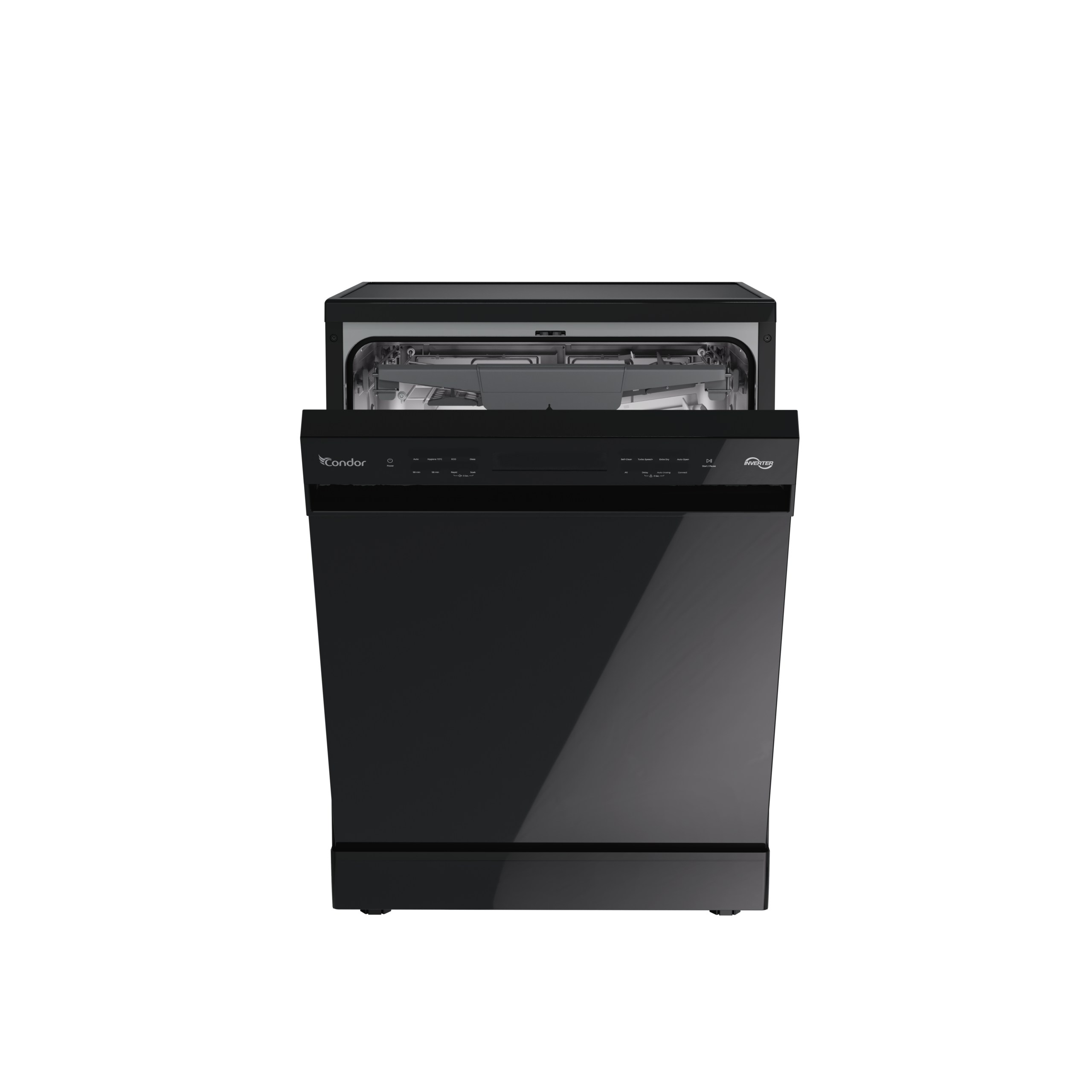 Lave-Vaisselle CONDOR LUXA Glass Auto-Dose Verre noir 16 Couverts CLV-LXG16B
