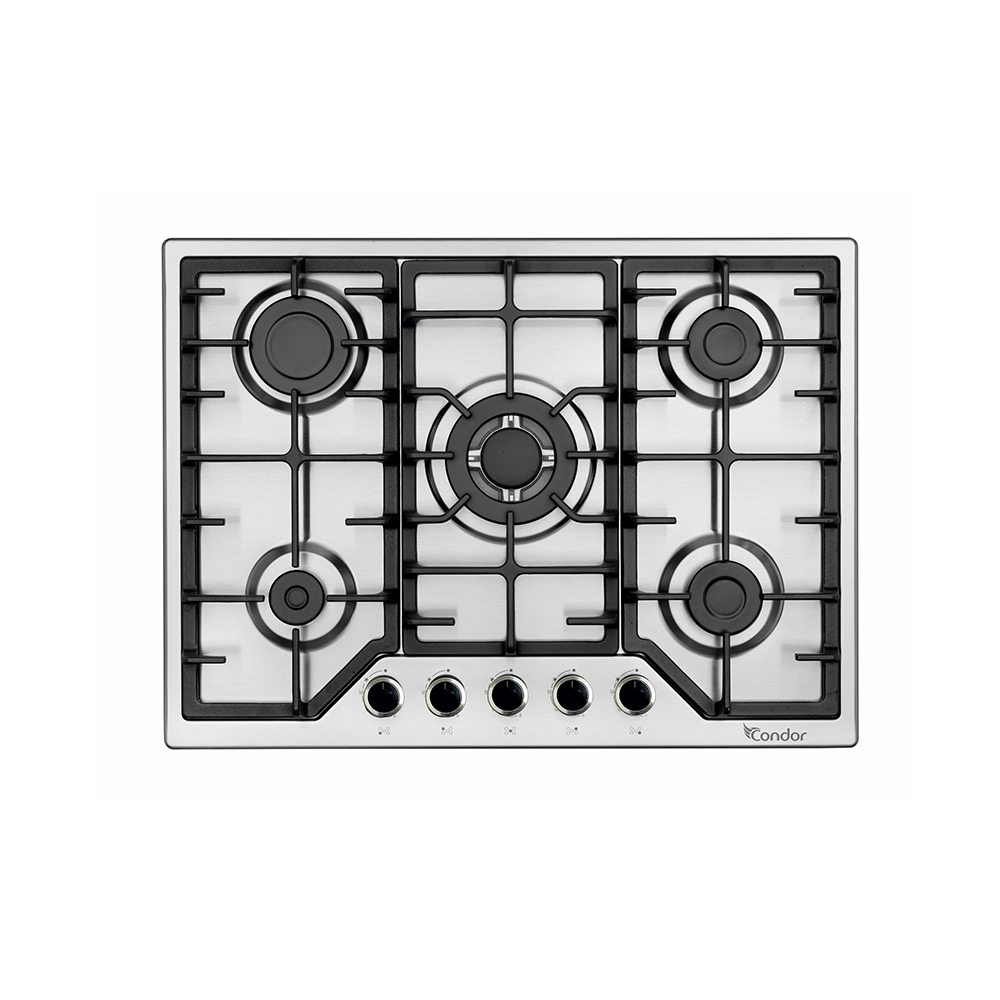 Table de Cuisson Encastrable  Inox 5 Feux Filini |CTE75W-FL2X|