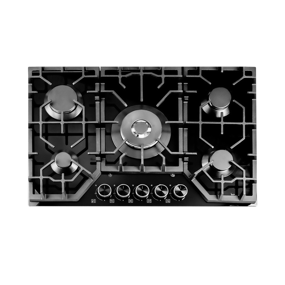 Table de Cuisson Encastrable Verre Noir 5 Feux Vanilla |CTE85W-VN2GB|